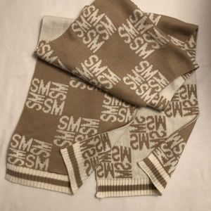 Steve Madden Beige & Cream Extra Long Scarf